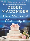 Cover image for This Matter of Marriage